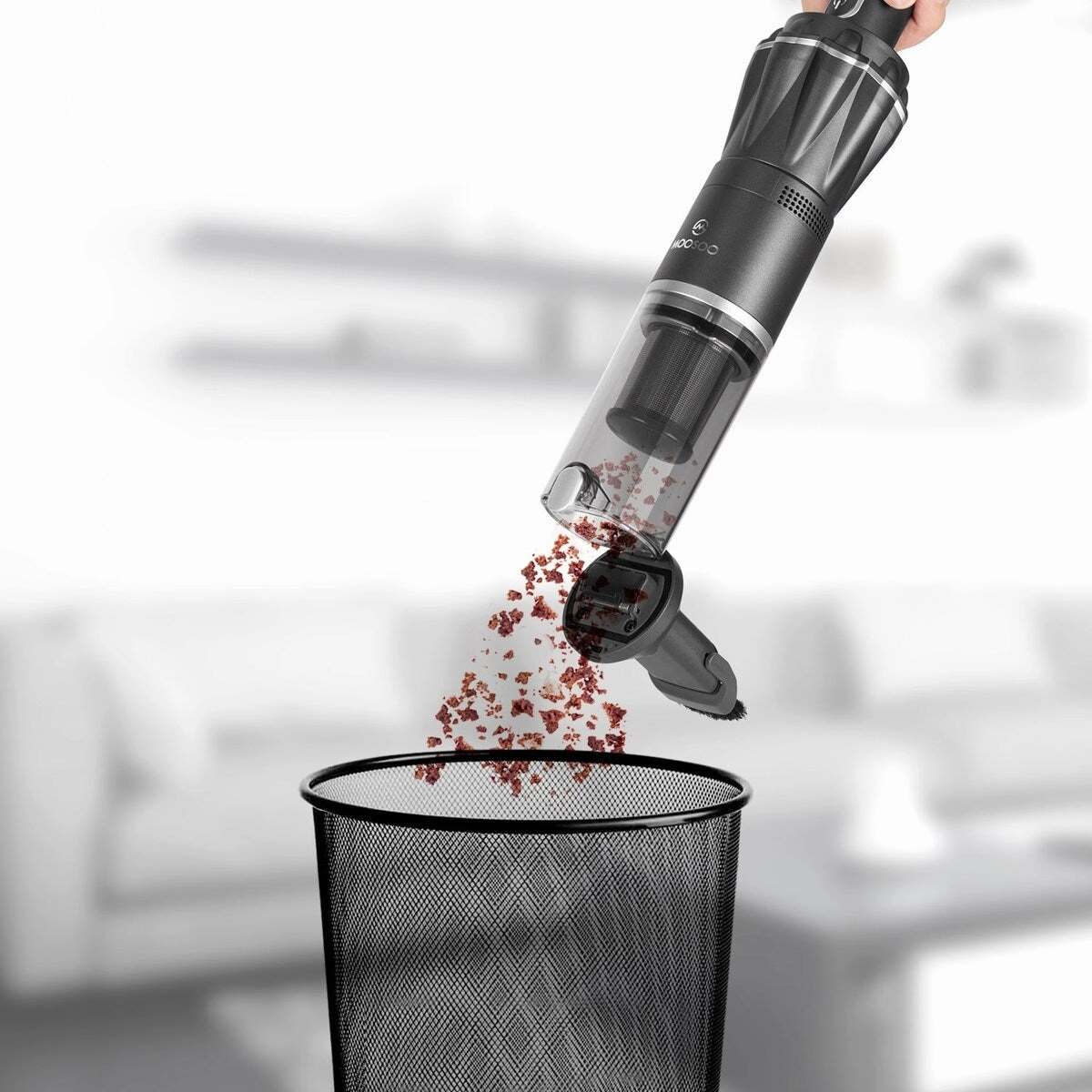 Pro Handheld Vacuum Cordless 12KPa. 1.1LB Lightweight Hand Vacuum Cleaner with Upgraded Brushless Motor & Single Touch Empty