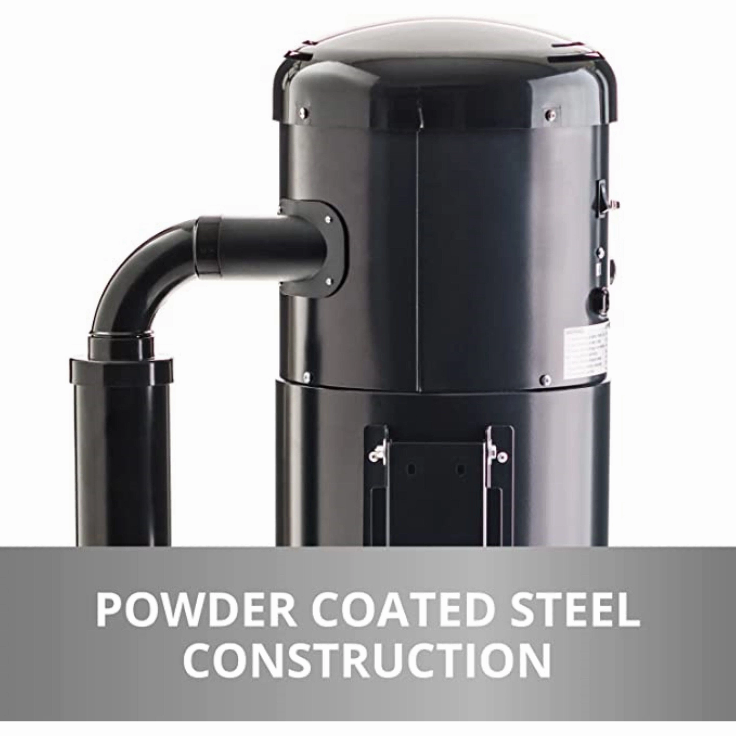 Prolux CV12000 Black Central Vacuum Cleaner Power Unit with Powerful 2 Stage Motor and HEPA Filtration