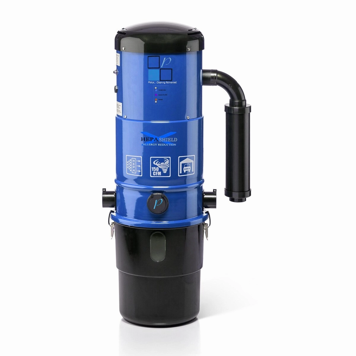 Prolux CV12000 Central Vacuum Unit System with Electric Hose Power Nozzle Kit and 25 Year Warranty