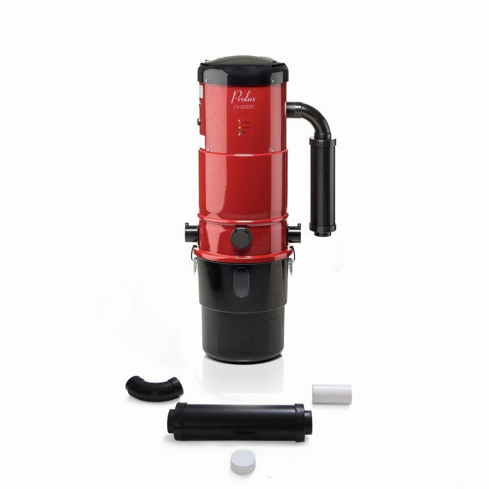 Prolux CV12000 Central Vacuum Unit System with Electric Hose Power Nozzle Kit and 25 Year Warranty