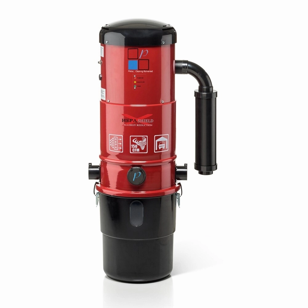 Prolux CV12000 Central Vacuum Unit System with Electric Hose Power Nozzle Kit and 25 Year Warranty