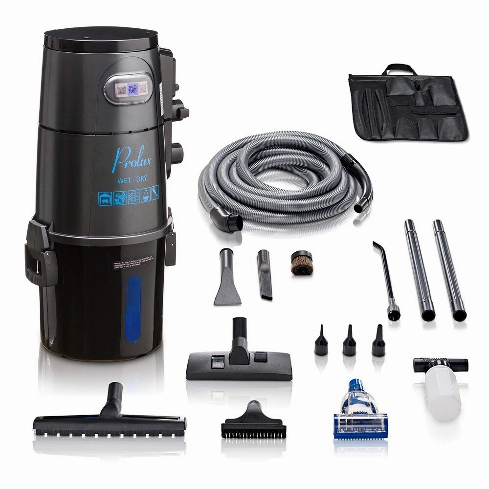 Prolux Professional Shop Grey Wall Mounted Garage Vacuum Wet Dry