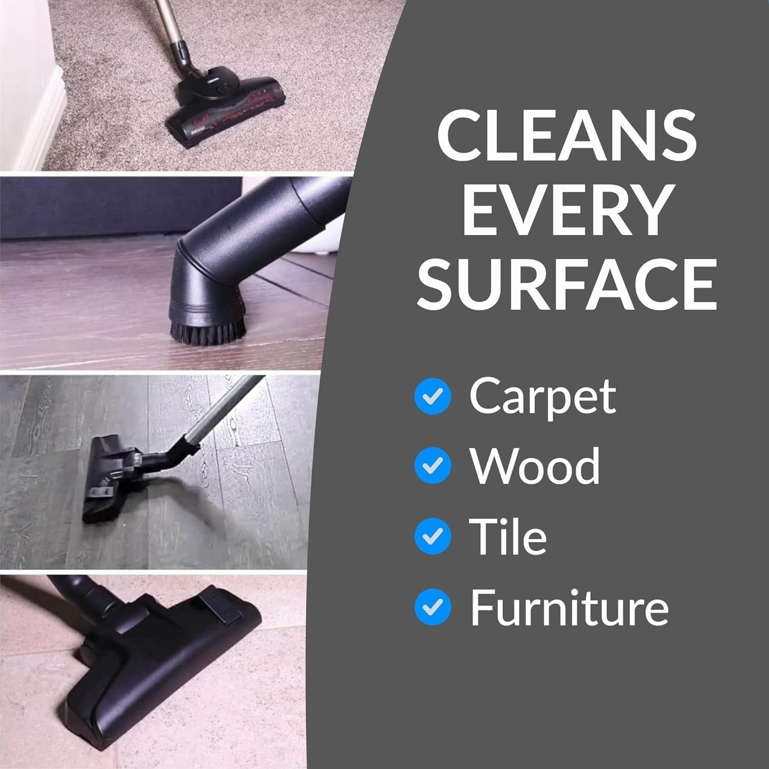 Prolux Tritan Canister Vacuum HEPA Sealed Hard Floor Vacuum with Powerful 12 Amp Motor