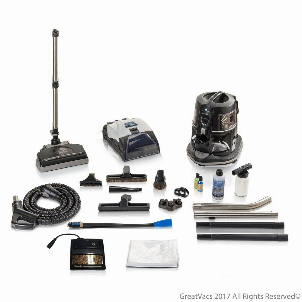 Reconditioned E2 BLACK E2 SERIES Rainbow Vacuum w/ Prolux Storm with Genuine Powerhead With New Aftermarket Tools & Attachments