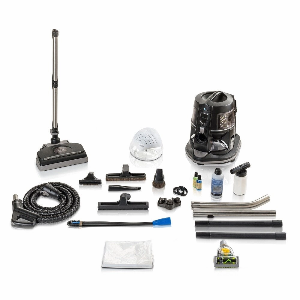 Reconditioned E2 BLACK E2 SERIES Rainbow Vacuum with Tools and Genuine Powerhead With New Aftermarket Tools & Attachments