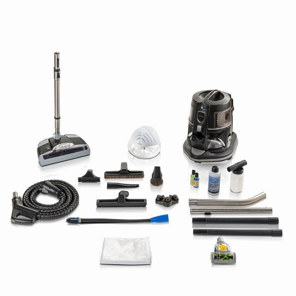Reconditioned E2 BLACK E2 SERIES Rainbow Vacuum with Tools and GV Powerhead With New Aftermarket Tools & Attachments