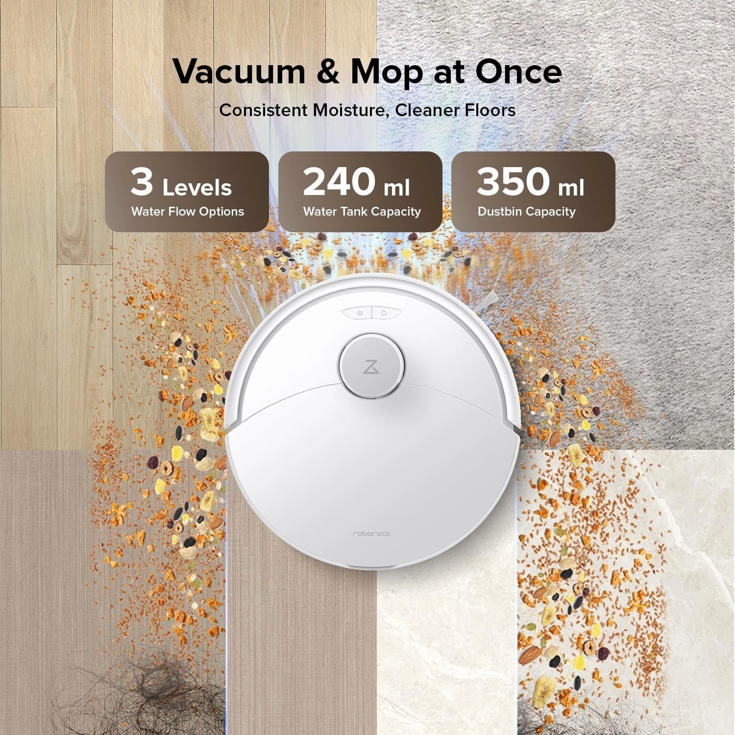 Roborock Q10 X5  Robot Vacuum and Mop. Self-Emptying. 10.000Pa Suction. Obstacle Avoidance