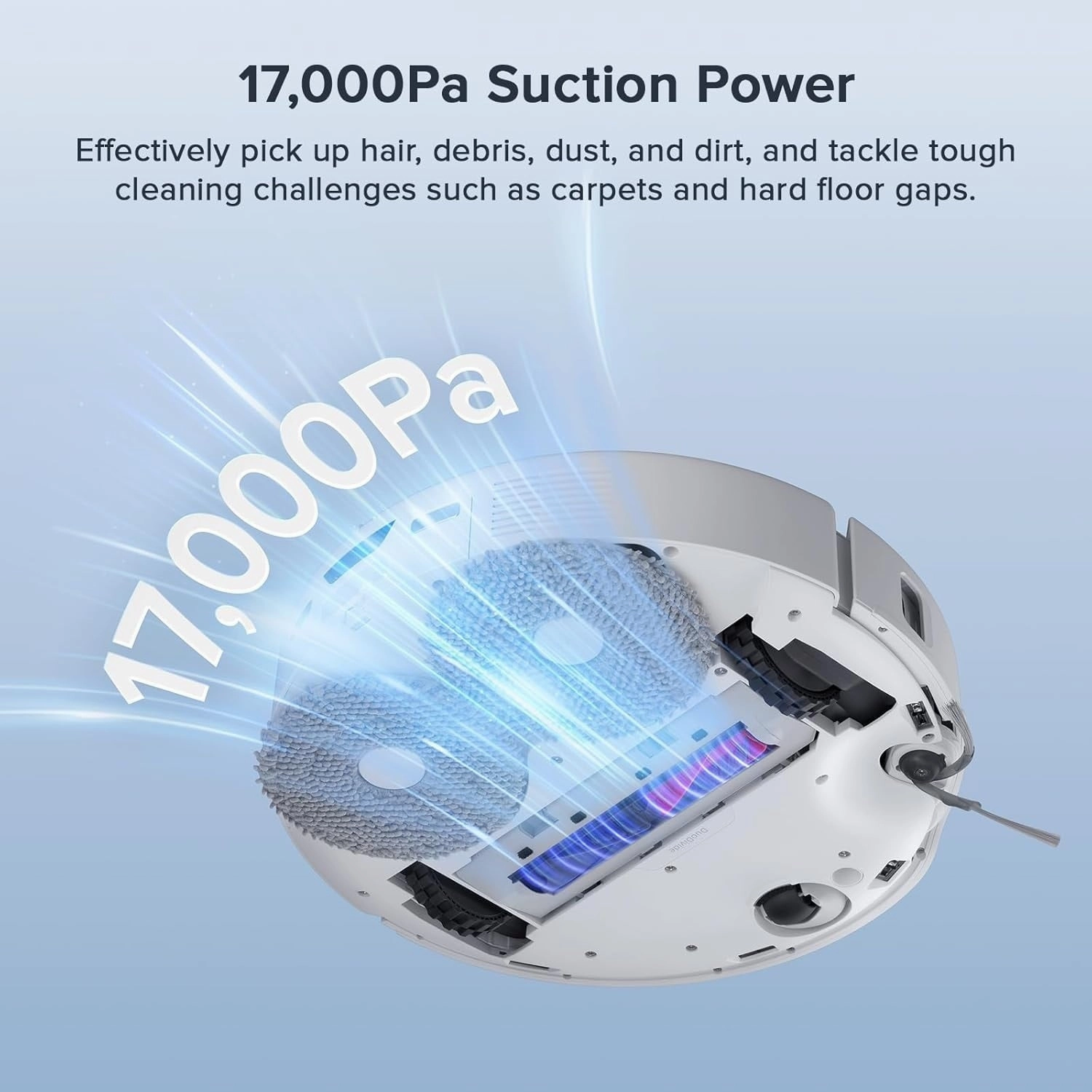 Roborock Qrevo Curv S5X Robot Vacuum Cleaner. Zero-Tangling Design.FlexiArm Side Brush & Mop.17000Pa Suction.Self-Washing&Drying