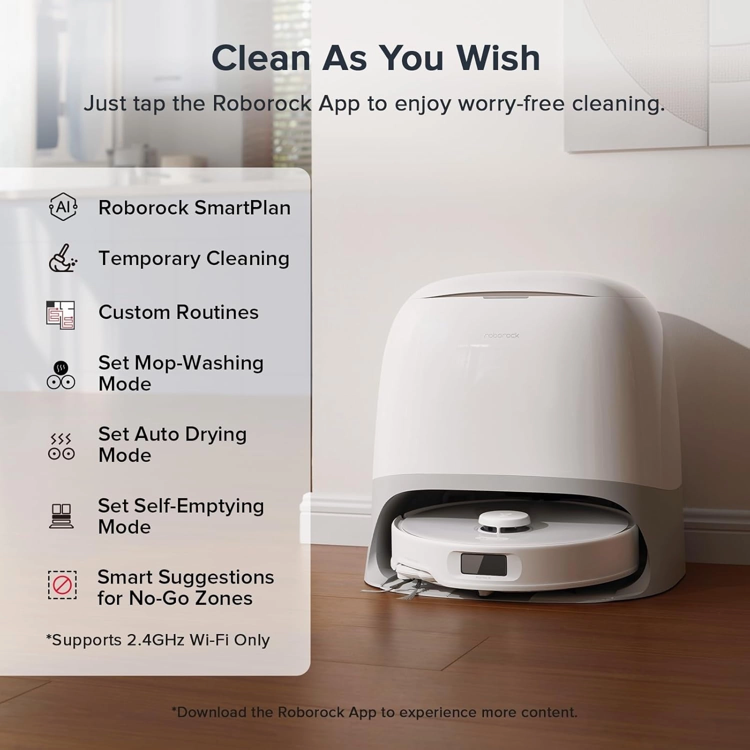 Roborock Qrevo Curv S5X Robot Vacuum Cleaner. Zero-Tangling Design.FlexiArm Side Brush & Mop.17000Pa Suction.Self-Washing&Drying