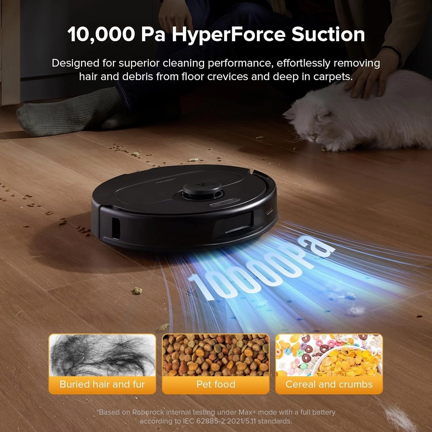 Roborock QV 35S Robot Vacuum and Mop.10000Pa Suction. Self-Emptying. Self-Washing & Air Drying.10mm Mop Raise