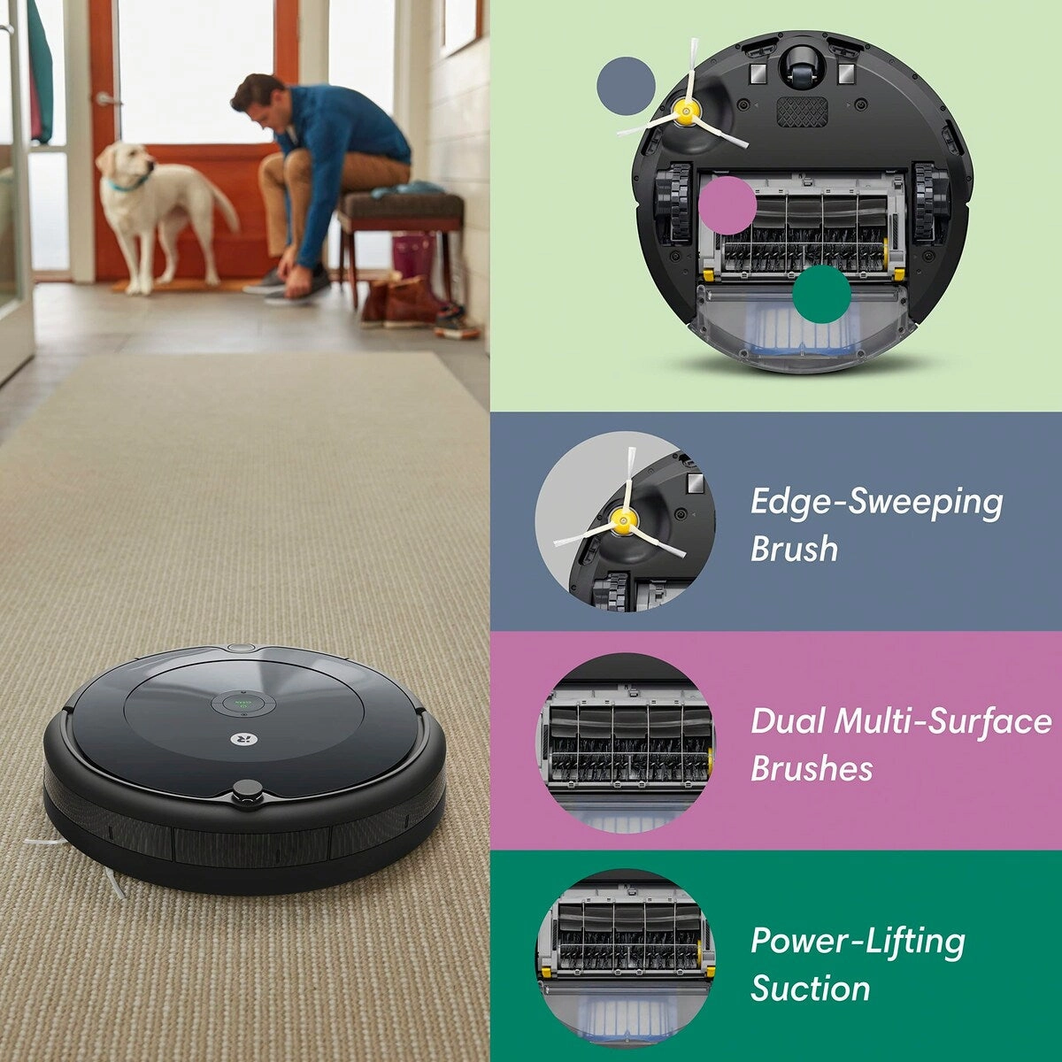 Robot Vacuum - Wi-Fi Connectivity. Personalized Cleaning Recommendations. Works with Alexa Good for Pet Hair Carpets Hard Floors