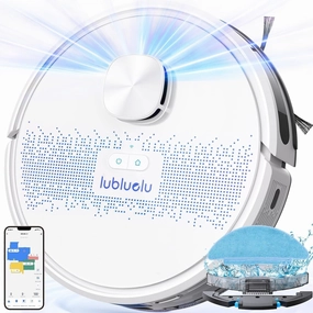 Robot Vacuum and Mop Combo. 2 in 1 Robotic Vacuum Cleaner. 5 Smart Mappings.10 No-go Zones. App/Alexa. Laser Vacuum Robot