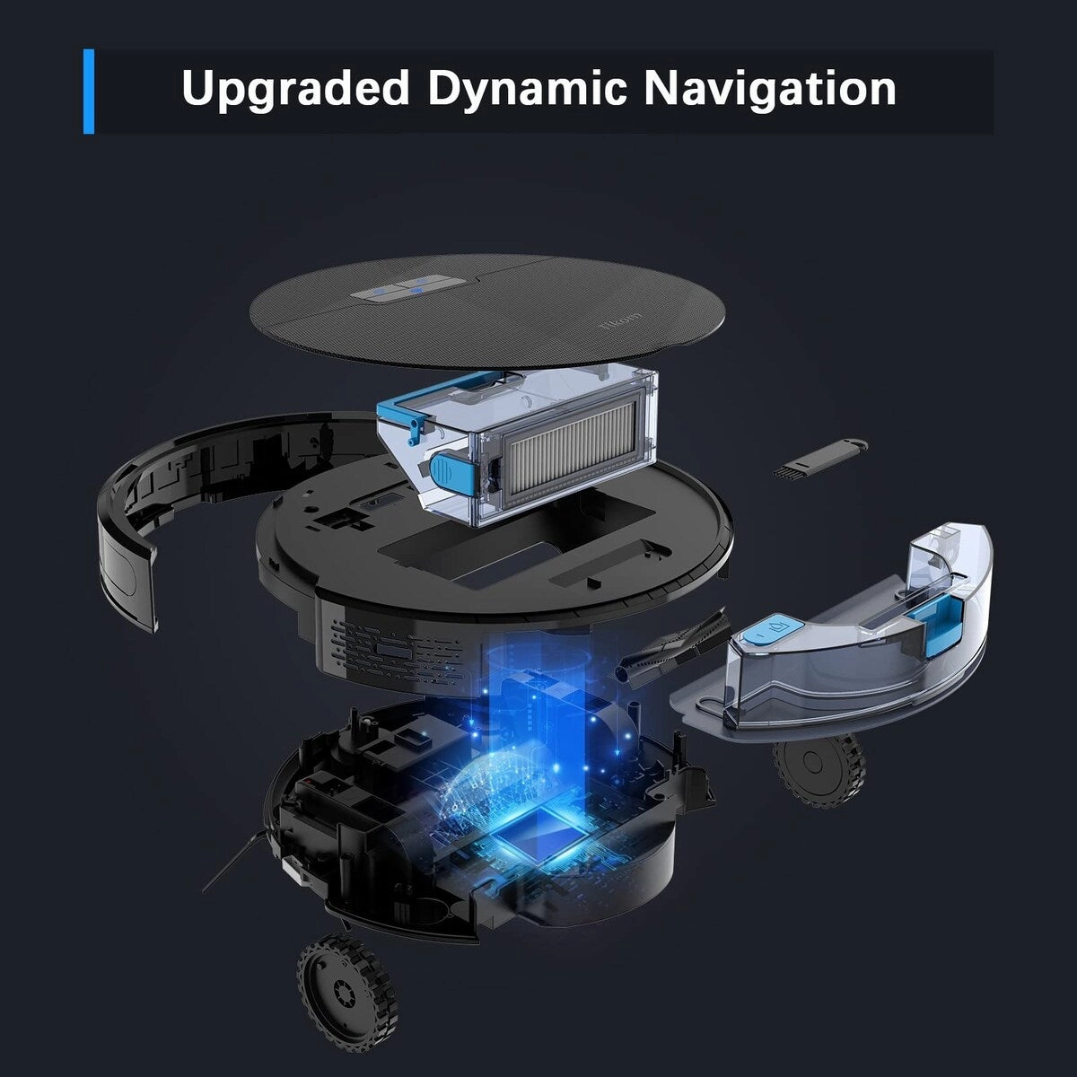 Robot Vacuum and Mop Combo. 4500Pa Suction. 150Mins Max. Robotic Vacuum Cleaner with Self-Charging. Quiet. APP&Voice Control