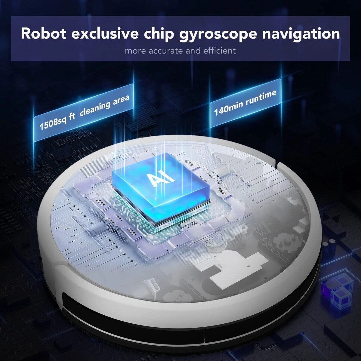 Robot Vacuum and Mop Combo. 6000 Pa Robot Vacuum Cleaner. Vacuum Robot with Schedule. Siri/APP/Alexa/WiFi. Super Slim. Low Noise