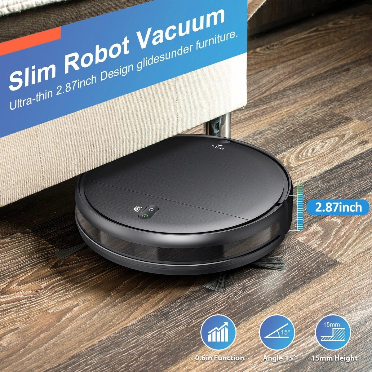 Robot Vacuum and Mop Combo. WiFi/App/Alexa. Robotic Vacuum Cleaner with Schedule. 2 in 1 Mopping Robot Vacuum with Watertank