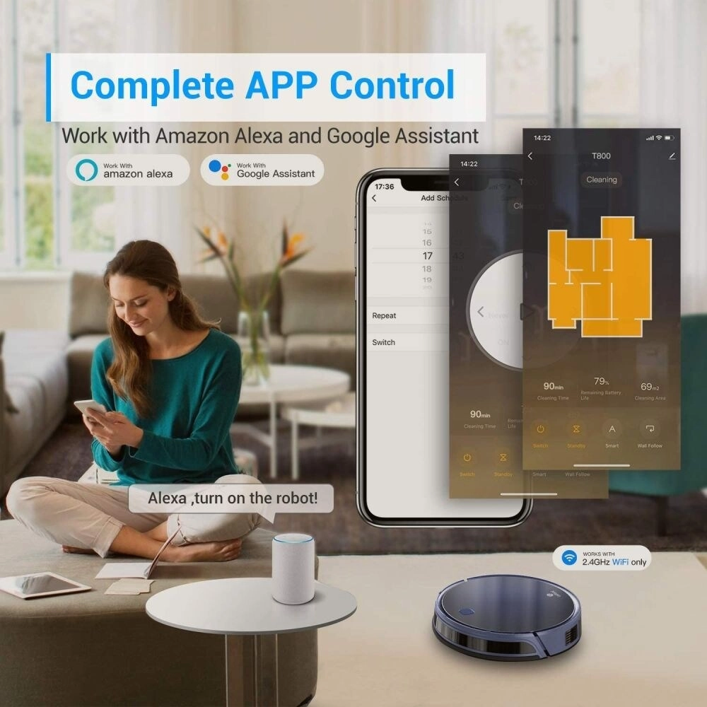 Robot Vacuum Cleaner 2000mAh .Blue