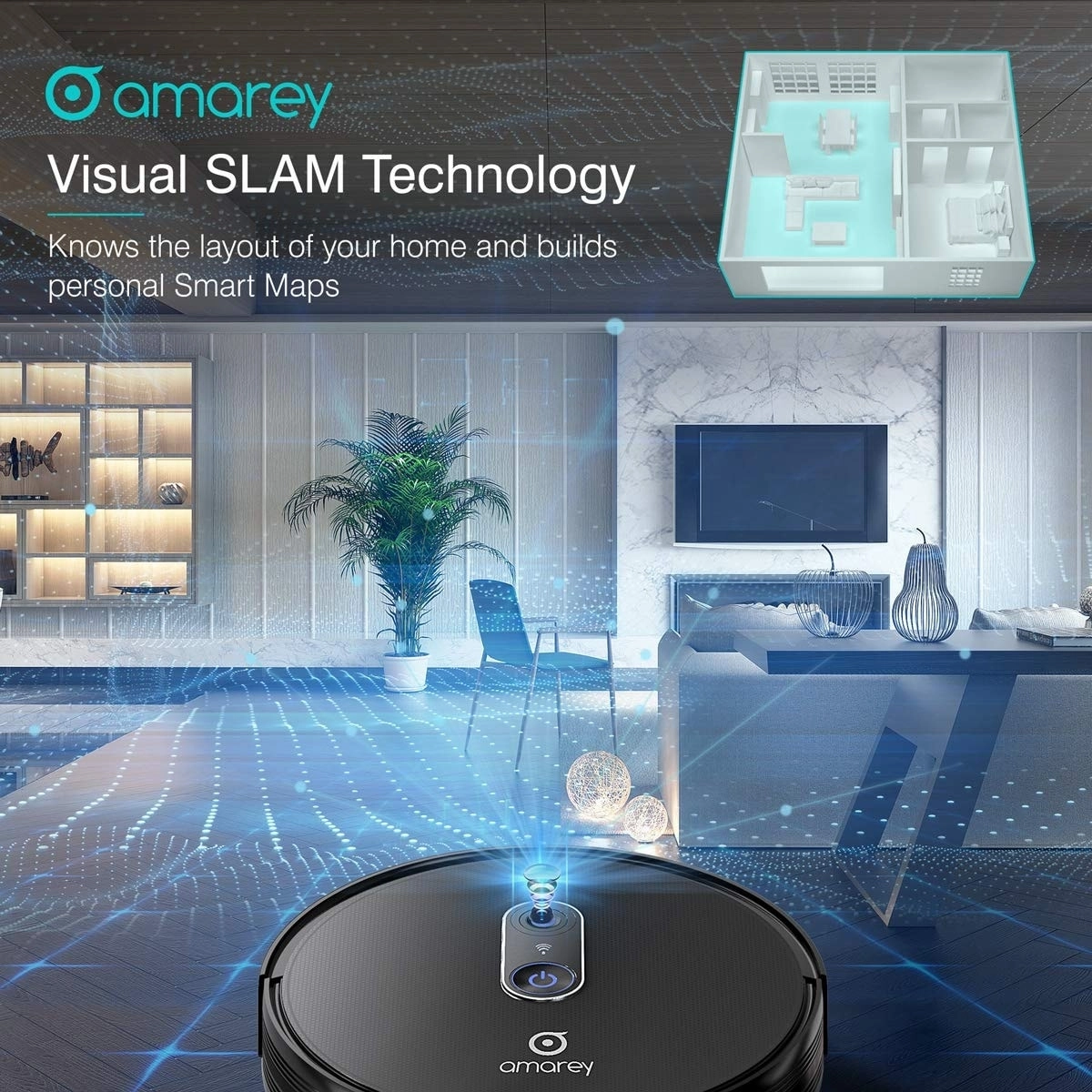 Robot Vacuum Cleaner - Smart Navigating Robotic Vacuum for Pet Hair