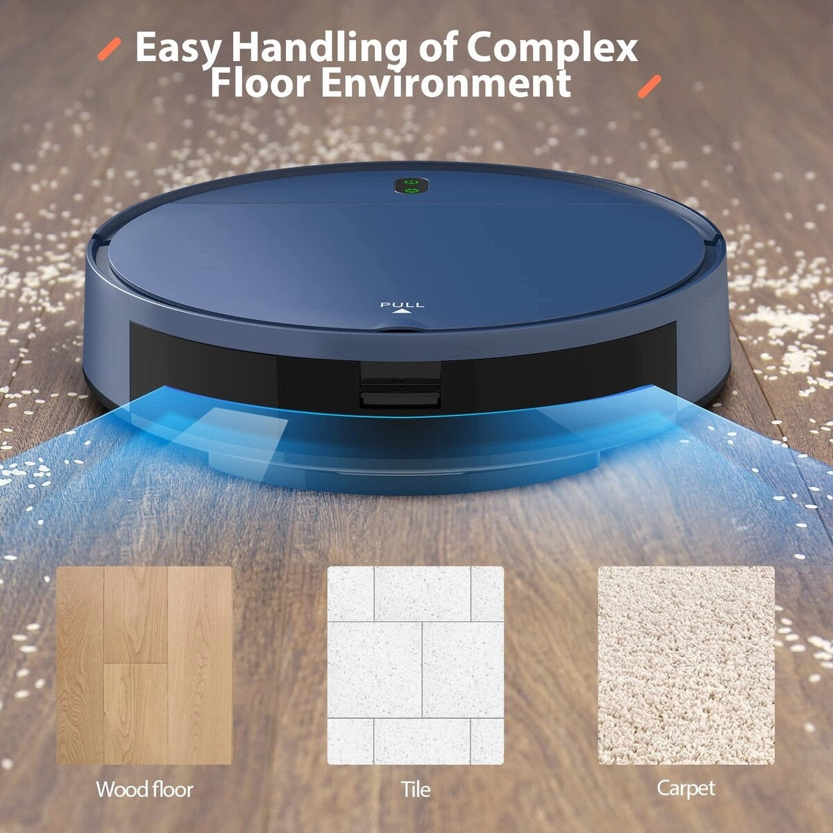 Robot Vacuum Cleaner. Robotic Vacuum and Mop Combo Compatible with Alexa/WiFi/App. Self-Charging. 230ML Water Tank