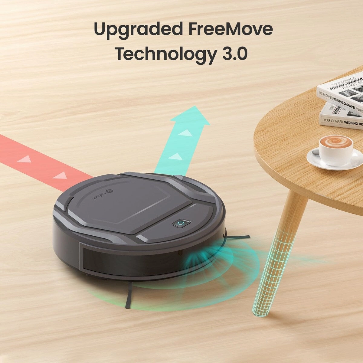 Robot Vacuum Cleaner. Tangle-Free 2200Pa Suction. Slim. Quiet. Self-Charging Wi-Fi/APP Remote Connected Robotic Vacuum Cleaner