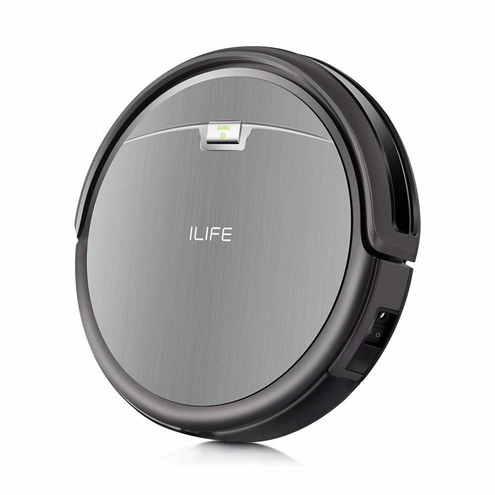 Robot Vacuum Cleaner with Strong Suction. over 100mins Run time. Self-charging. Slim. Quiet. Ideal for Hard Floors
