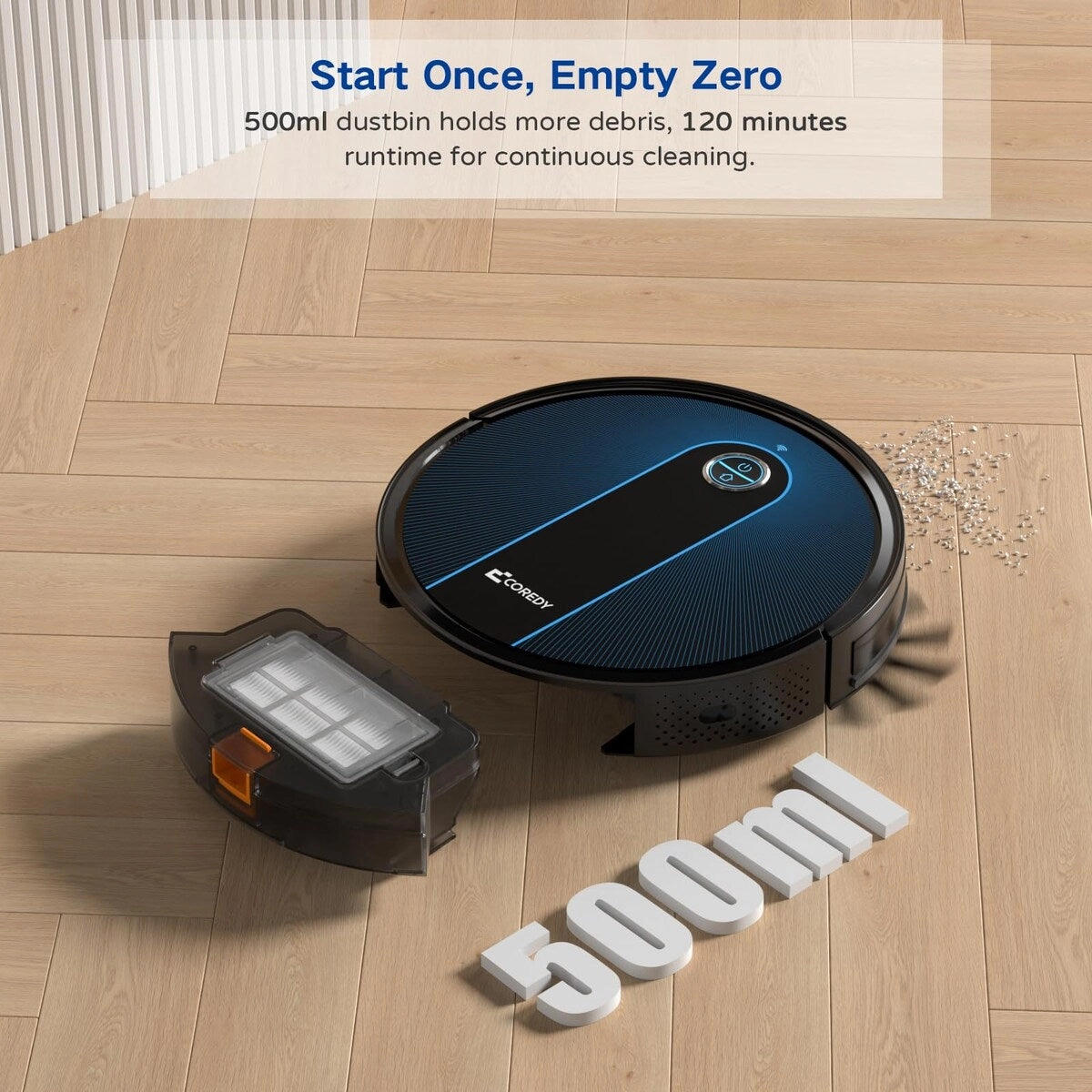 Robot Vacuum. R650 Ultra Robotic Vacuum with 2200 Pa Strong Suction. Gyro Dynamic Navigation. Z-zag Cleaning Path. App Control
