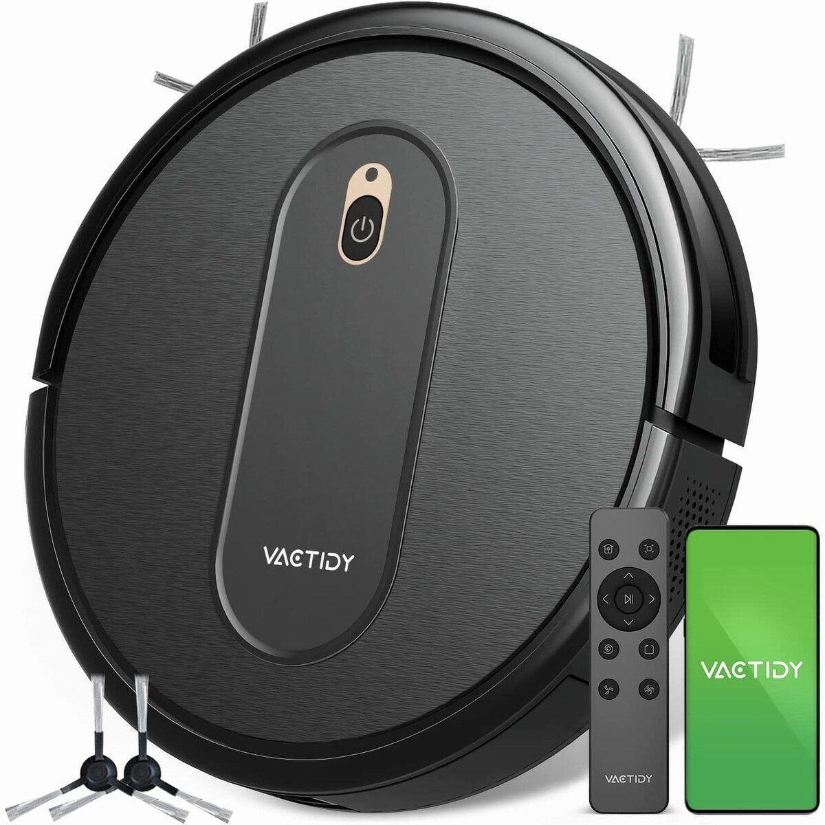 Robot Vacuum with 2000Pa Suction Power. 2.4GHz WiFi/App/Alexa/Siri Control. Self-Charging Robotic Vacuum Cleaner for Low Carpet