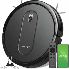 Robot Vacuum with 2000Pa Suction Power. 2.4GHz WiFi/App/Alexa/Siri Control. Self-Charging Robotic Vacuum Cleaner for Low Carpet