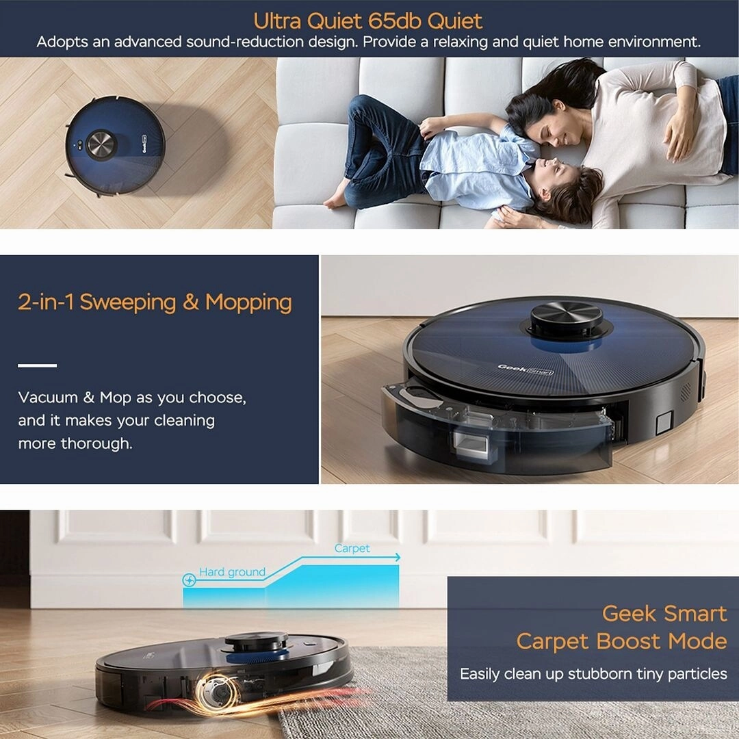 Robot Wi-Fi Connected APP Vacuum Cleaner and Mop