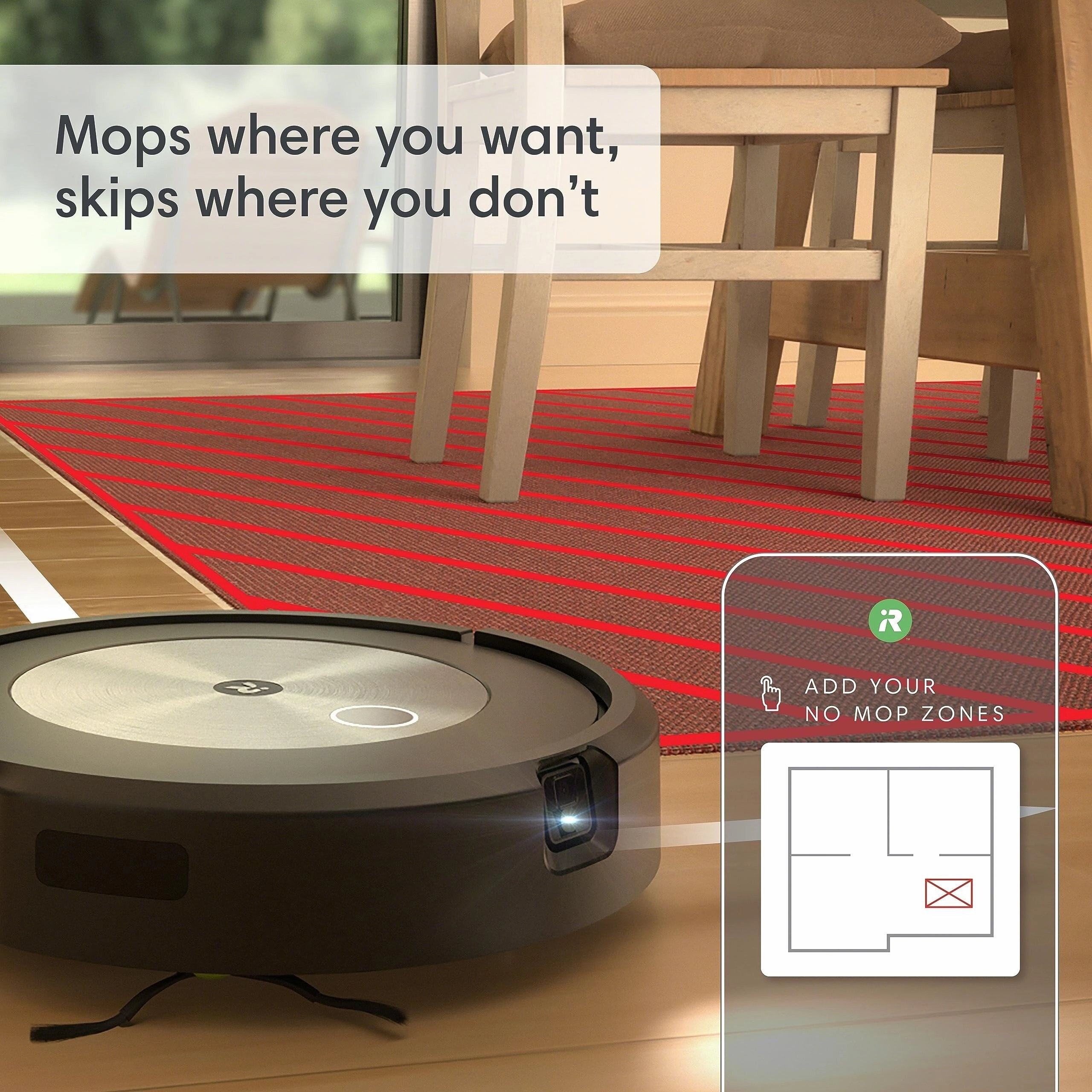 Roomba Combo j5 Robot - 2-in-1 Vacuum with Optional Mopping. Identifies & Avoids Obstacles Like Pet Waste & Cords. Clean