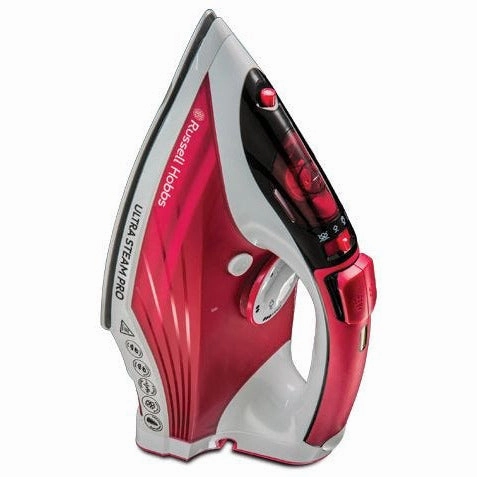 Russell Hobbs Ultra Steam Pro Iron - White & Red | 23990