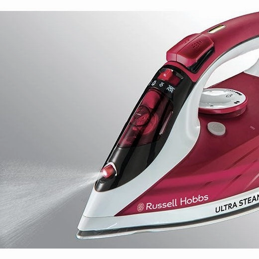 Russell Hobbs Ultra Steam Pro Iron - White & Red | 23990