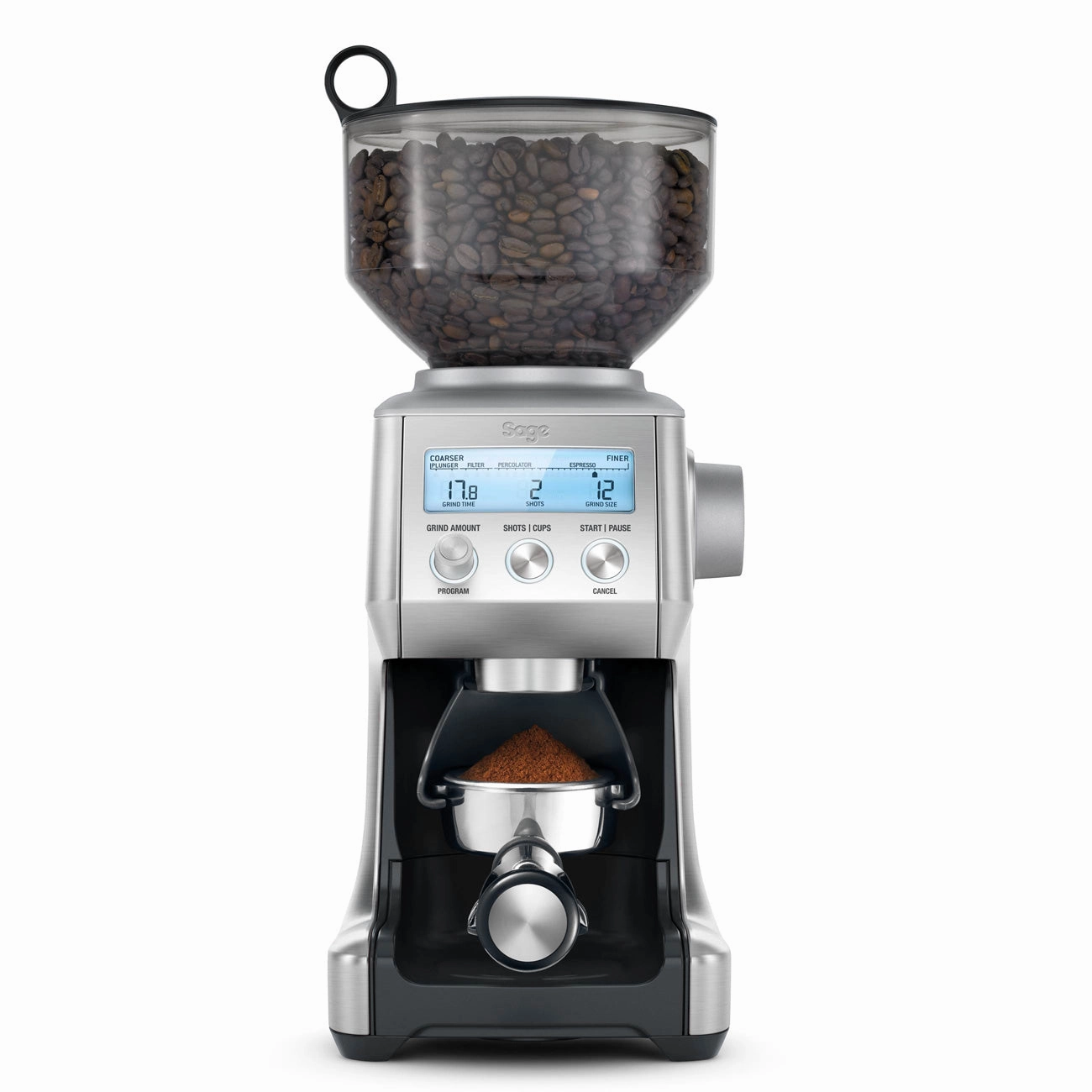 Sage 165W Smart Grinder Pro Coffee Grinder - Brushed Stainless Steel | BCG820BSSUK