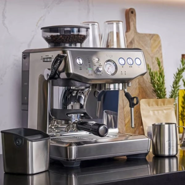 Sage The Barista Express Impress 1850W Espresso Coffee Machine - Brushed Stainless Steel | SES876BSS4GUK1