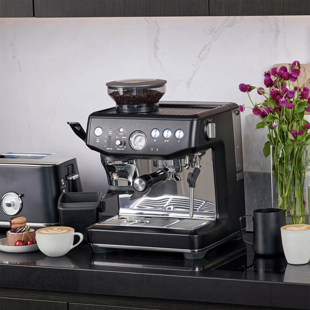 Sage The Barista Express Impress Bean To Cup Coffee Machine - Black Truffle | SES876BTR4GUK1