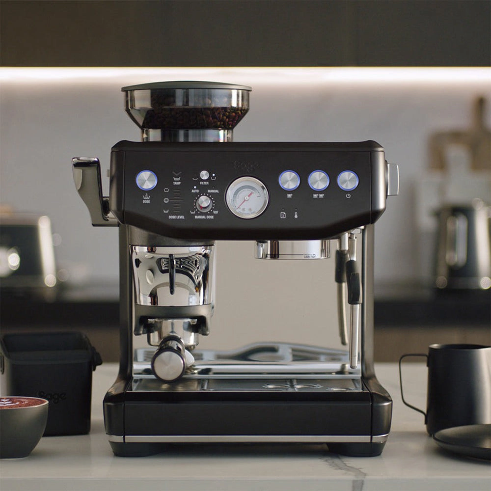 Sage The Barista Express Impress Bean To Cup Coffee Machine - Black Truffle | SES876BTR4GUK1