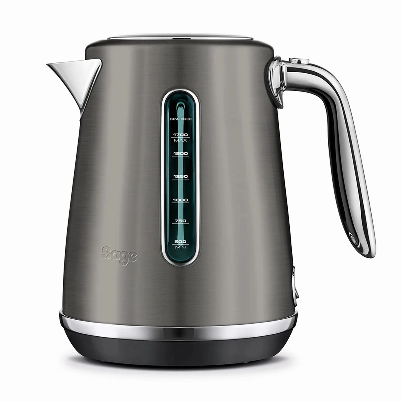Sage The Soft Top Luxe 1.7L 2400W Kettle - Black Stainless Steel | SKE735BST4GUK1