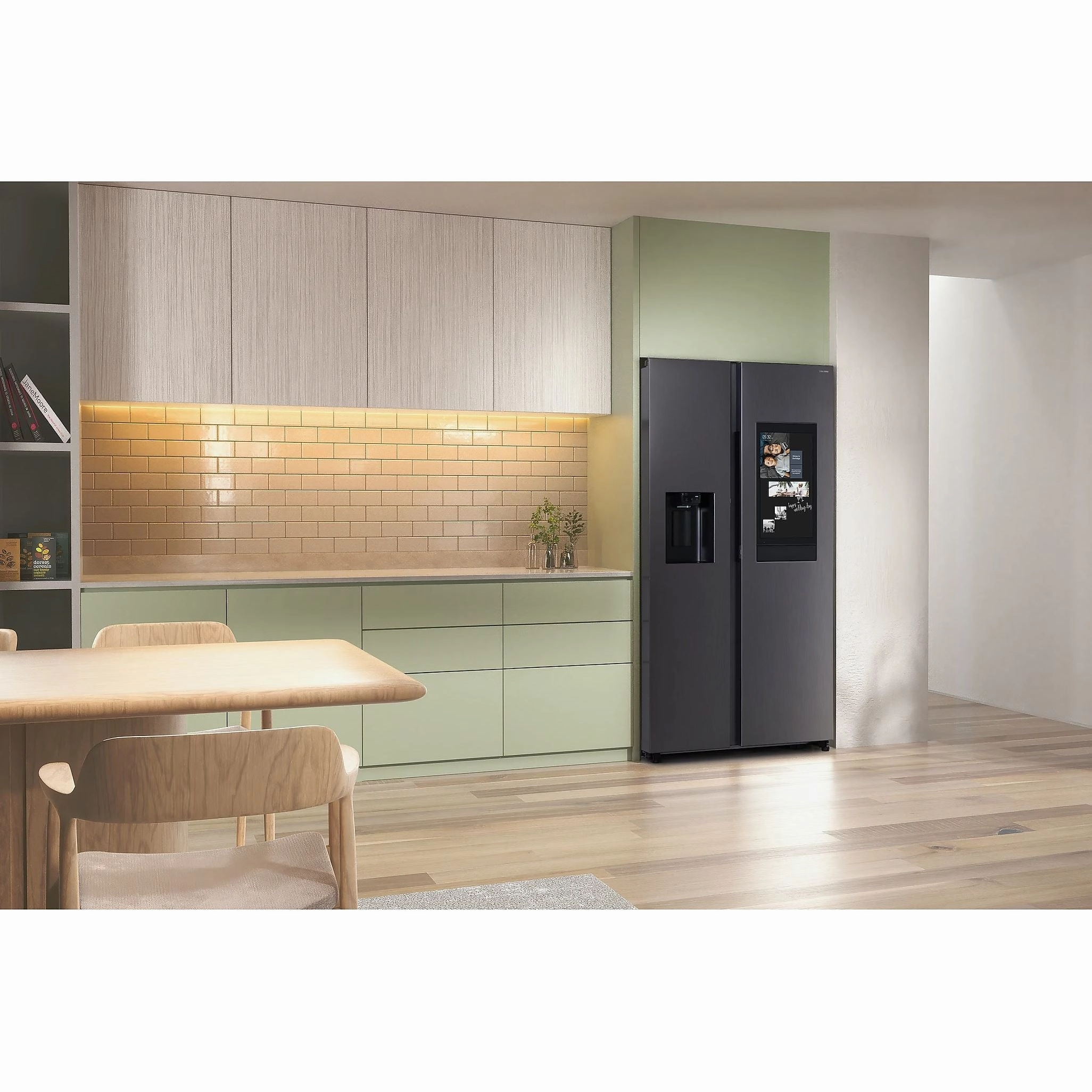 Samsung 614L American Freestanding Fridge Freezer - Black DOI | RS90F66BEFEU