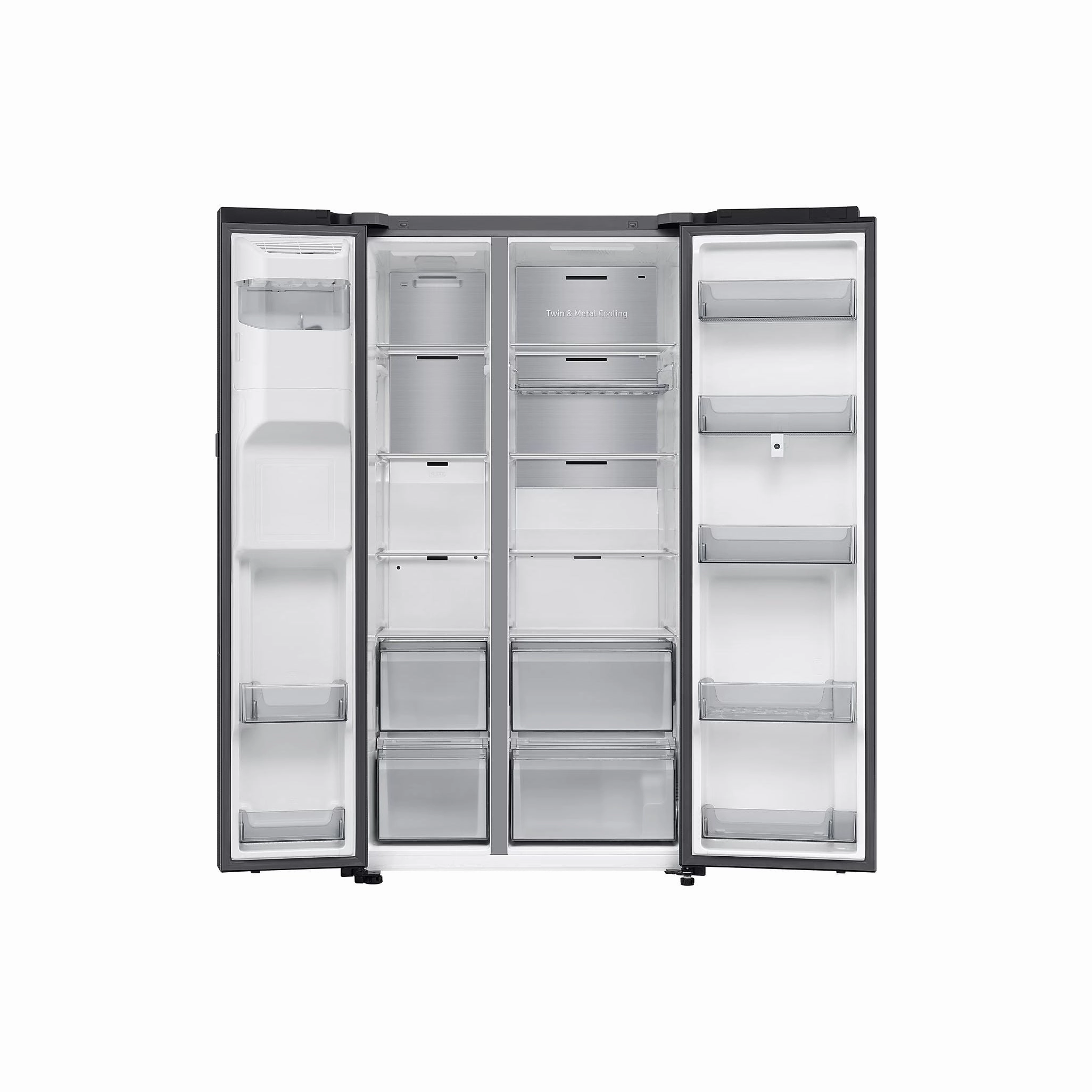 Samsung 614L American Freestanding Fridge Freezer - Black DOI | RS90F66BEFEU