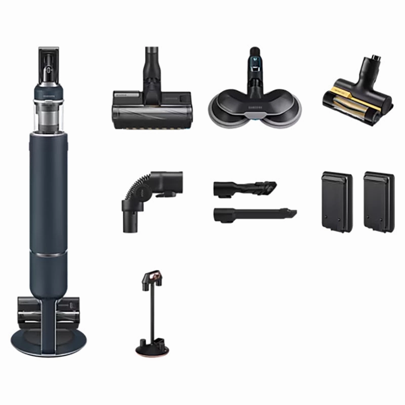 Samsung Bespoke Jet Plus Pro Bagless Cordless Stick Vacuum Cleaner With All-in-One Clean Station - Midnight Blue | VS20B95973B/EU