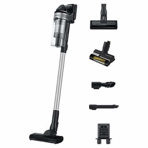 Samsung Jet 65 Pet Cordless Stick Vacuum Cleaner. Max 150W Suction Power with Pet Tool - Silver | VS15A60AGR5/EU