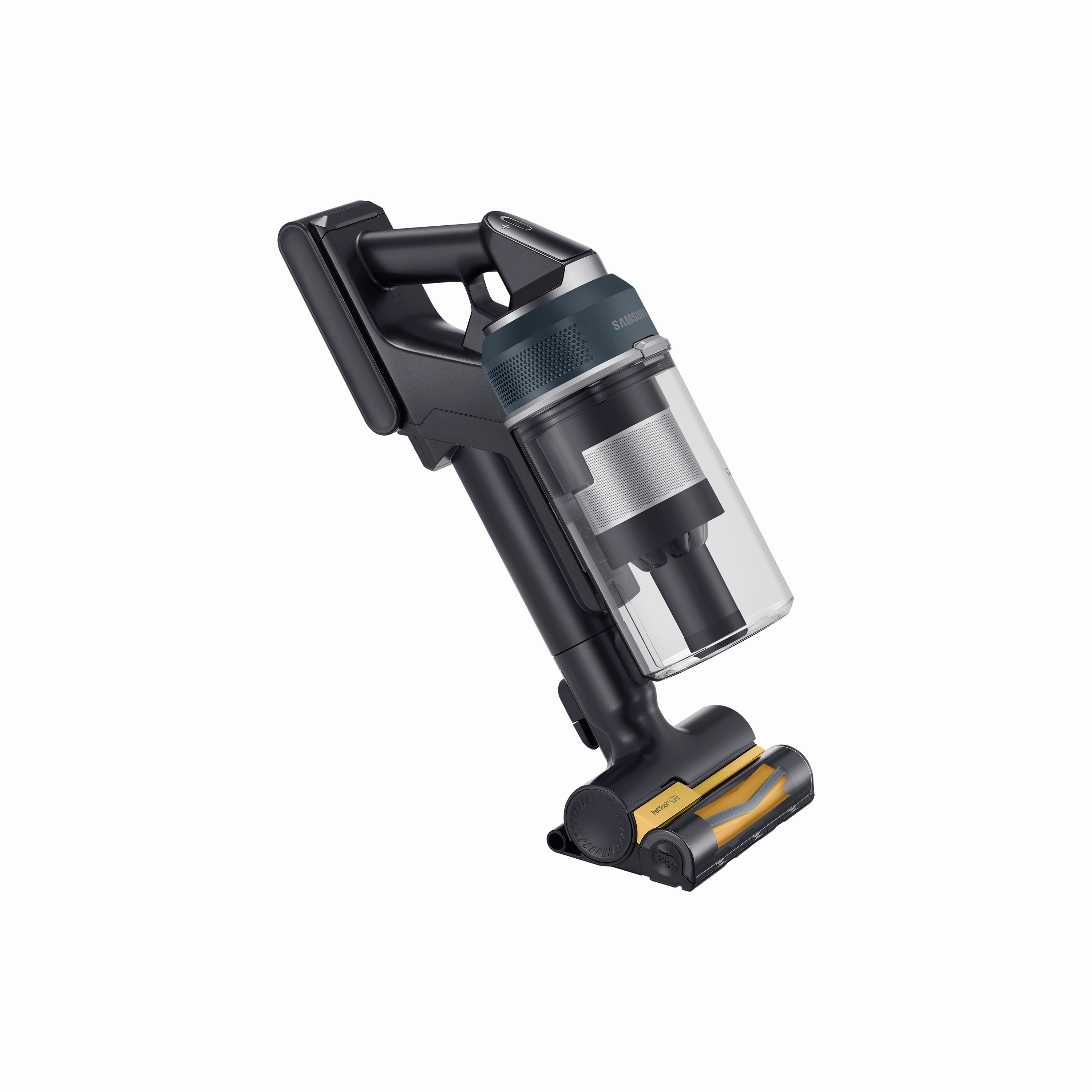 Samsung Jet 95 Pro Cordless Stick Vacuum Cleaner. Max 210W Suction Power with Spray Spinning Sweeper Black Chrometal | VS20C9547TB/EU