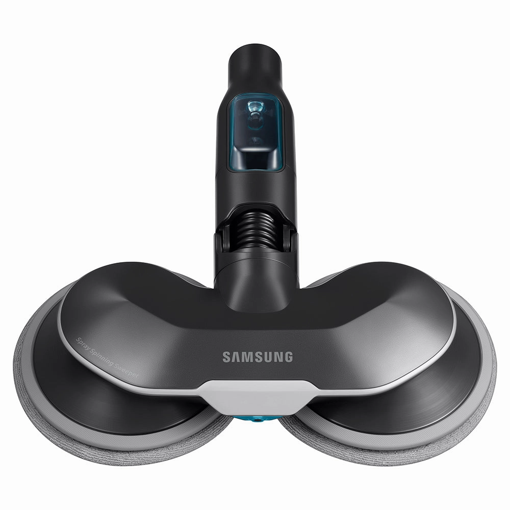 Samsung Jet 95 Pro Cordless Stick Vacuum Cleaner. Max 210W Suction Power with Spray Spinning Sweeper Black Chrometal | VS20C9547TB/EU