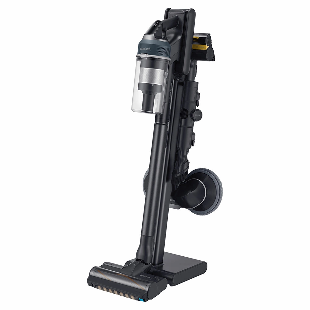 Samsung Jet 95 Pro Cordless Stick Vacuum Cleaner. Max 210W Suction Power with Spray Spinning Sweeper Black Chrometal | VS20C9547TB/EU