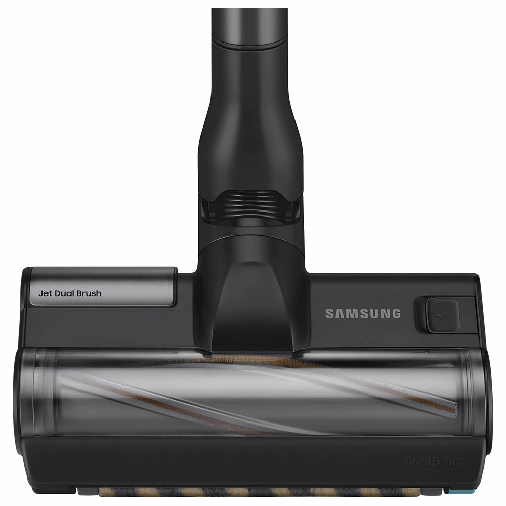 Samsung Jet 95 Pro Cordless Stick Vacuum Cleaner. Max 210W Suction Power with Spray Spinning Sweeper Black Chrometal | VS20C9547TB/EU