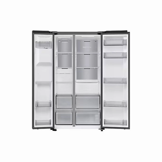Samsung Series 6 SpaceMax Bespoke AI 640L Freestanding Fridge Freezer - Black Doi | RS70F64KEFEU