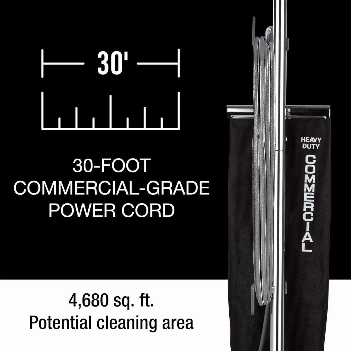SC679K Upright Vacuum 12 In Cleaning Path