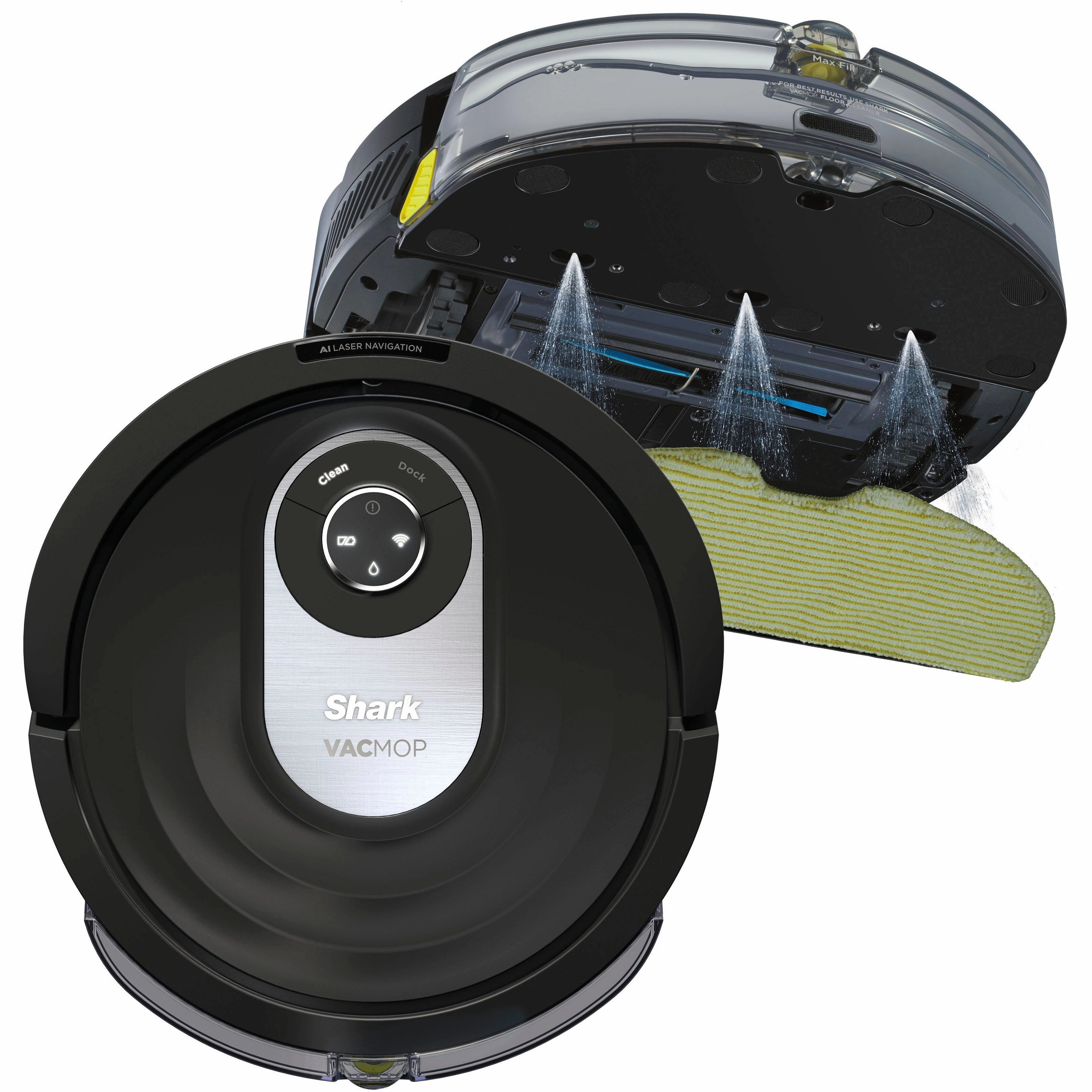 Shark AV2001WD 2-in-1 Robot Vacuum and Mop with Self-Cleaning Brushroll