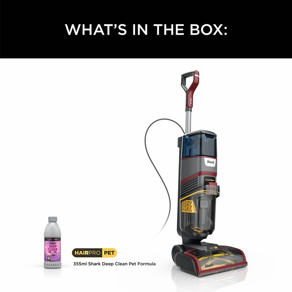 Shark CarpetXpert HairPro Pet Deep Carpet Cleaner - Grey & Burgundy | EX220UK