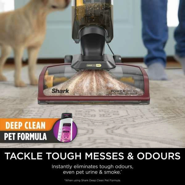 Shark CarpetXpert HairPro Pet Deep Carpet Cleaner - Grey & Burgundy | EX220UK