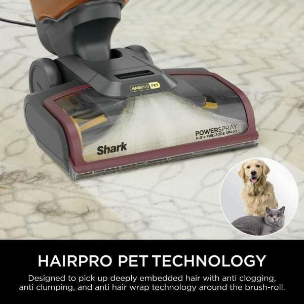 Shark CarpetXpert HairPro Pet Deep Carpet Cleaner - Grey & Burgundy | EX220UK